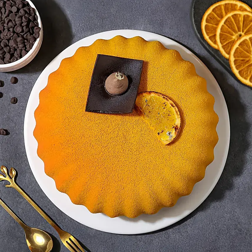 Midnight Citrus Mousse Cake