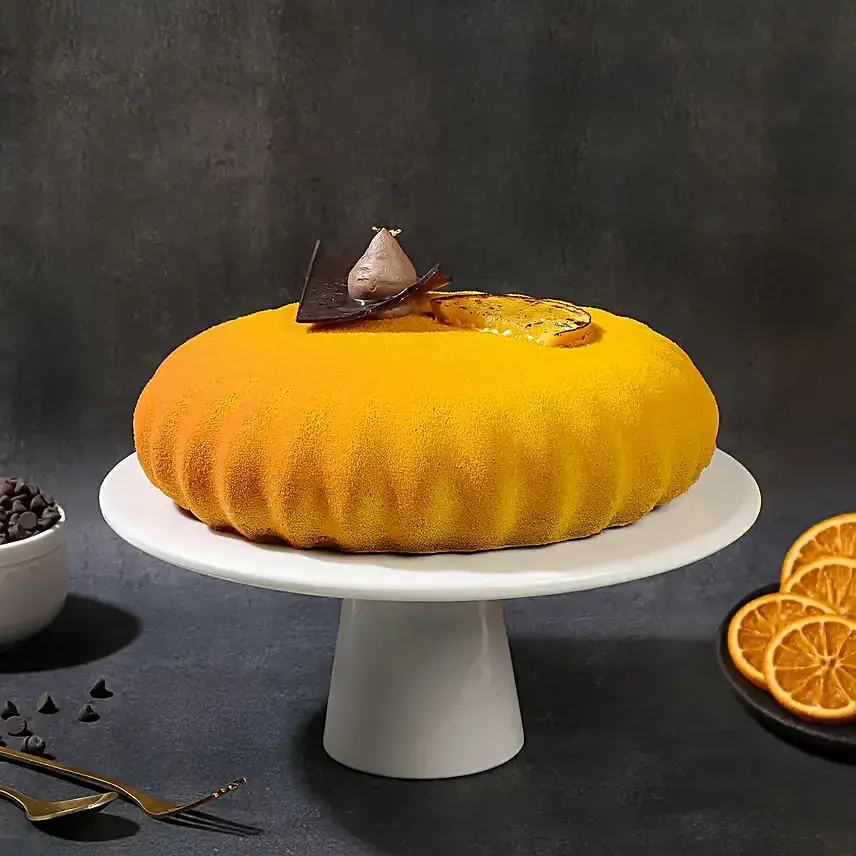 Midnight Citrus Mousse Cake