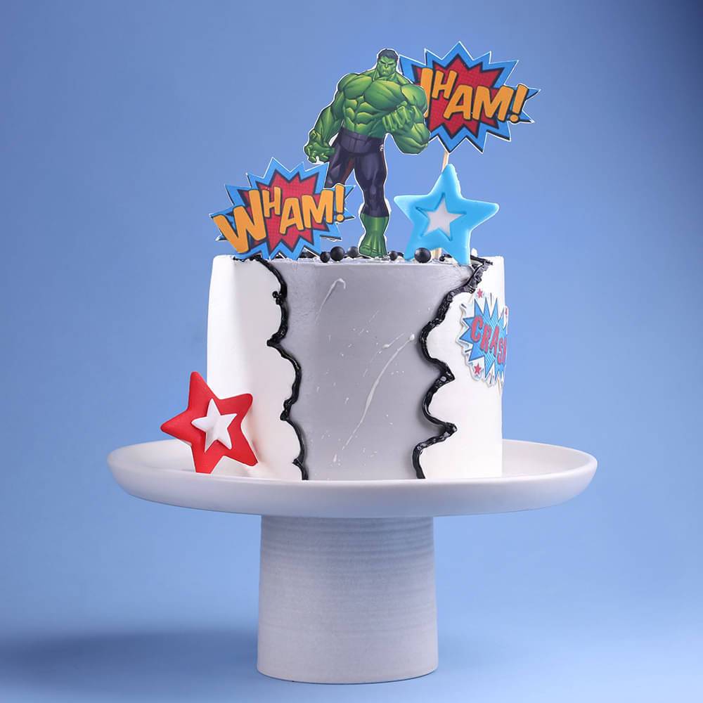 Mighty Hulk Avengers Cake
