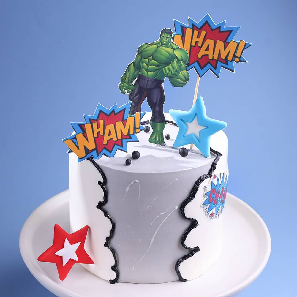 Mighty Hulk Avengers Cake