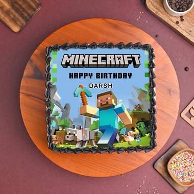 Minecraft Birthday Cake