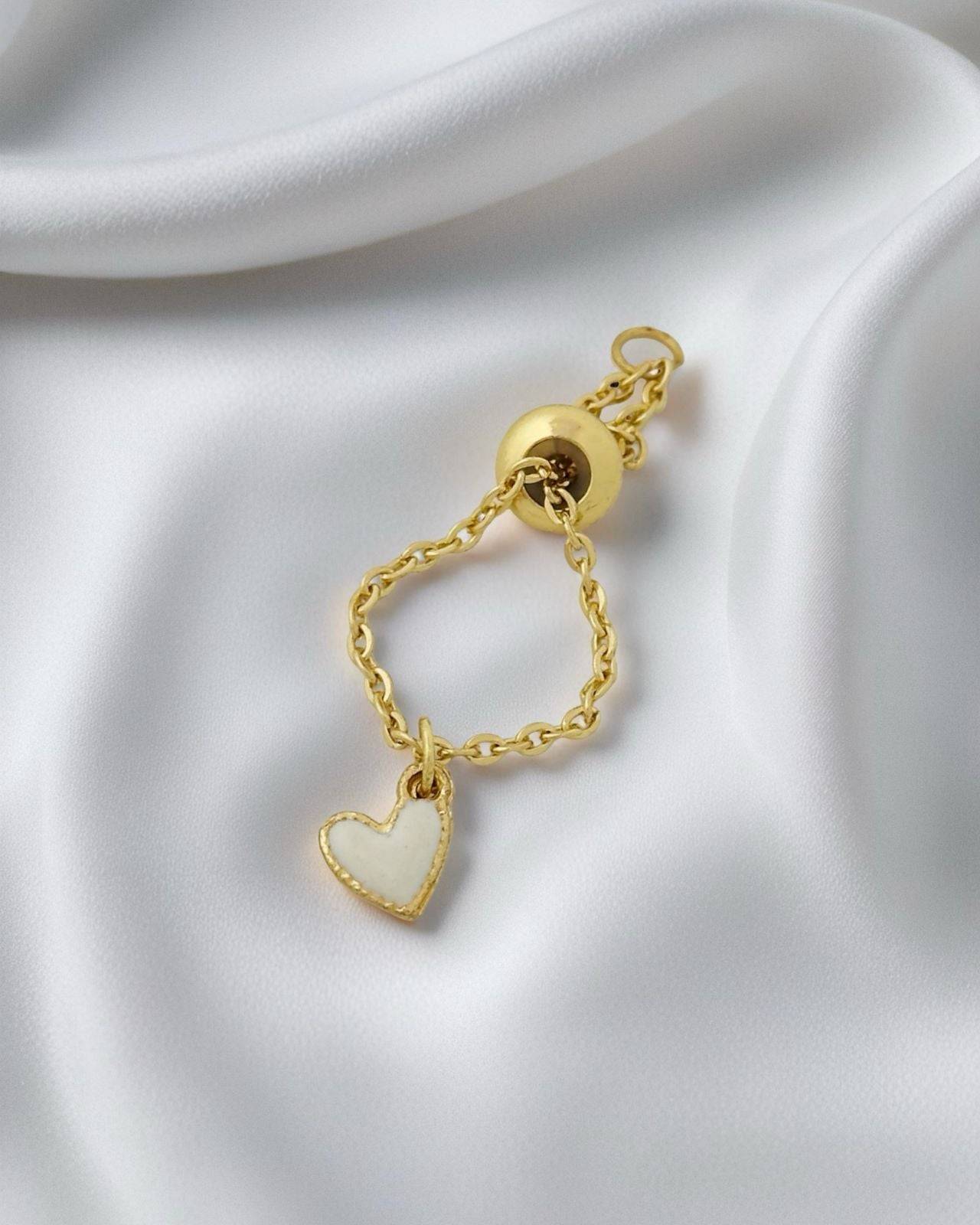 Mini Heart Chain Ring buy only at ₹99