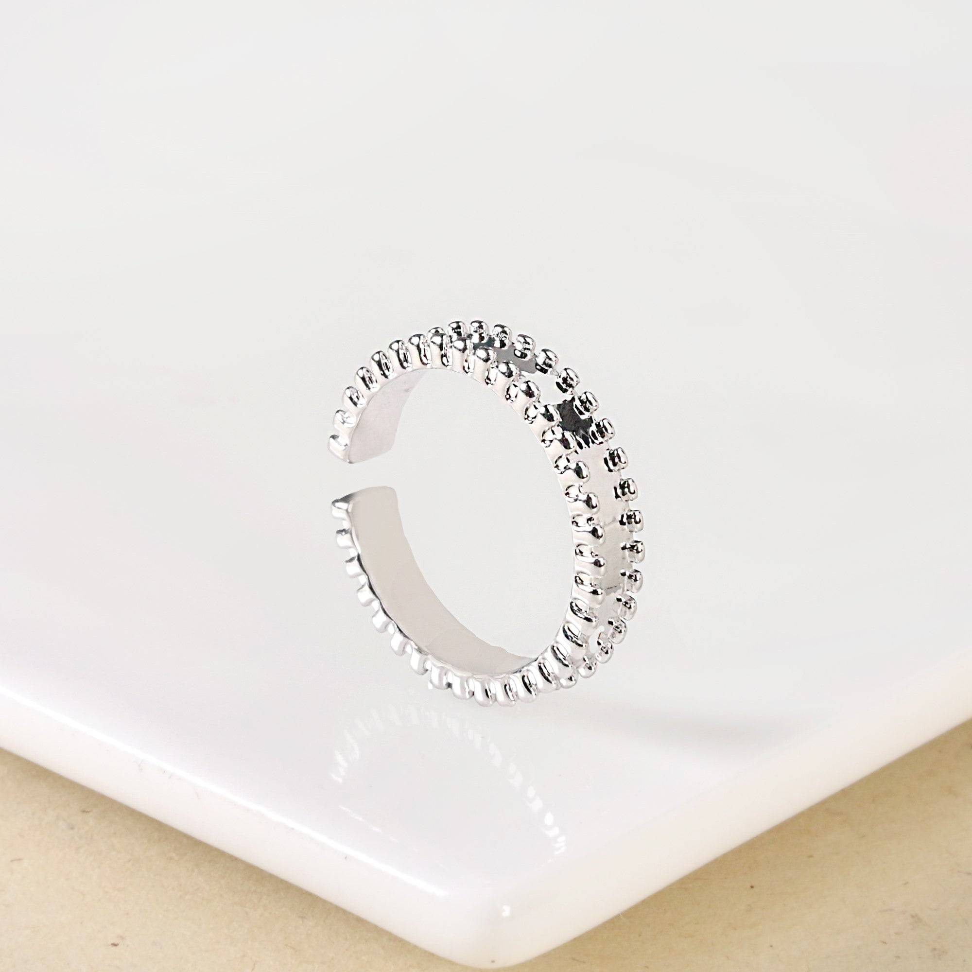 Mirror Edged Silver Ring