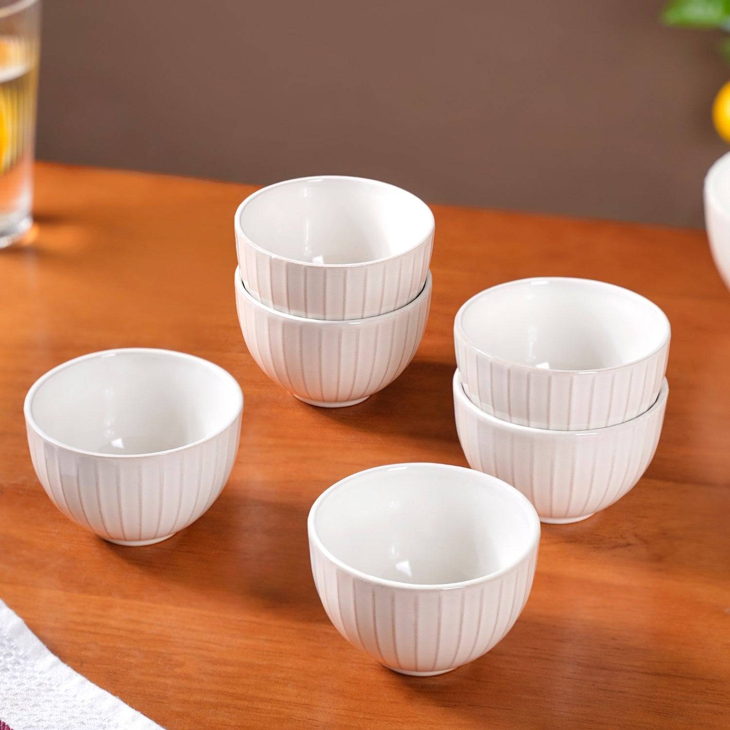 Costola Small Bowl Off White Set Of 6 250ml buy only at ₹1050