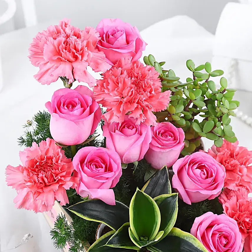 Blooming Jade and Rosy Bliss