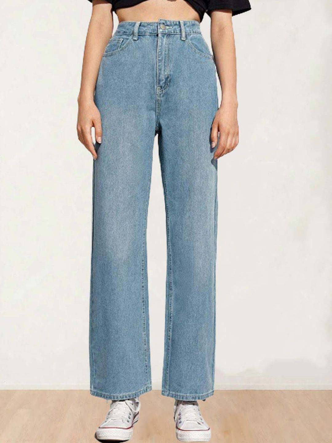Kotty Women Straight Fit High-Rise Stretchable Jeans