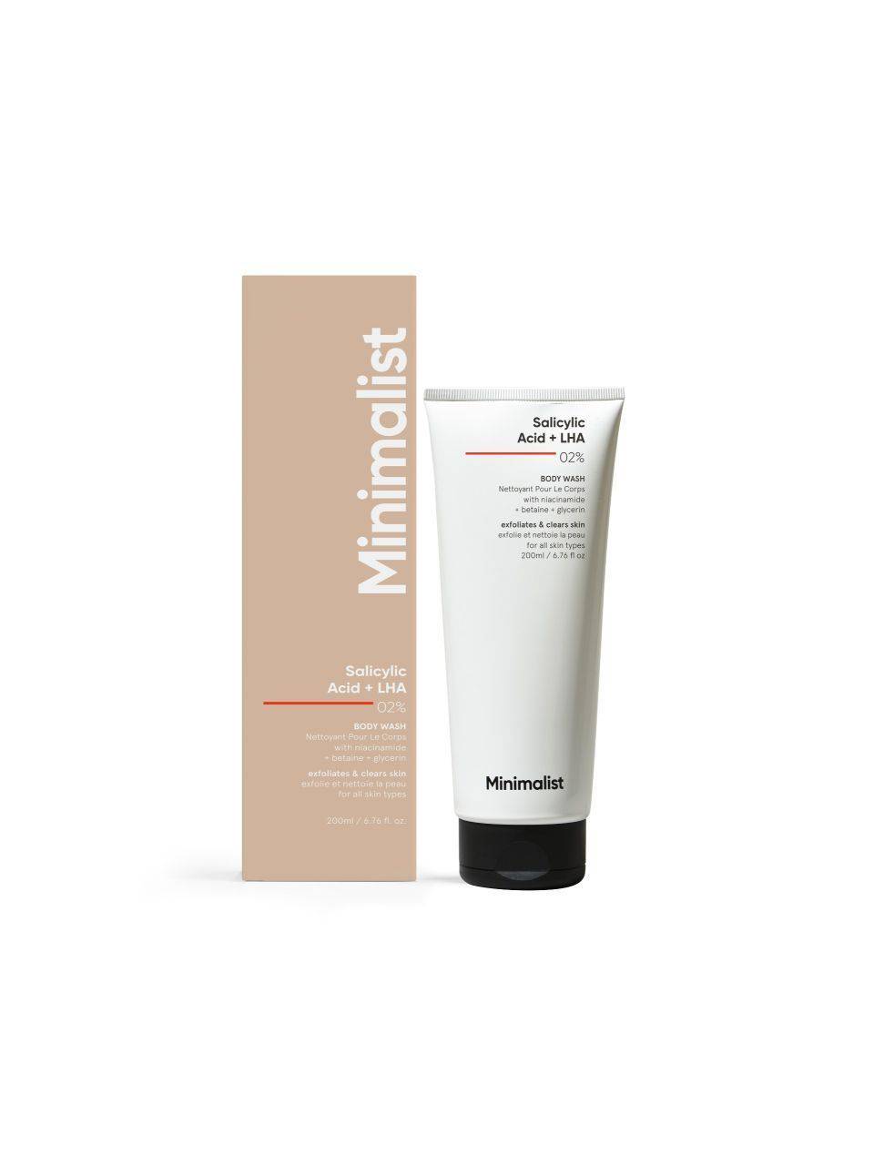 Minimalist Salycilic acid + LHA 02% Body Wash Buy only @ ₹314