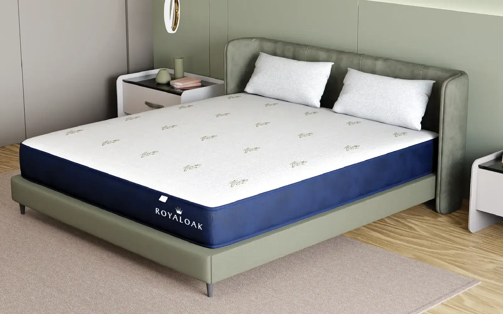 Royaloak Italian Ortho Memory Foam Queen Size Mattress (8 Inch)