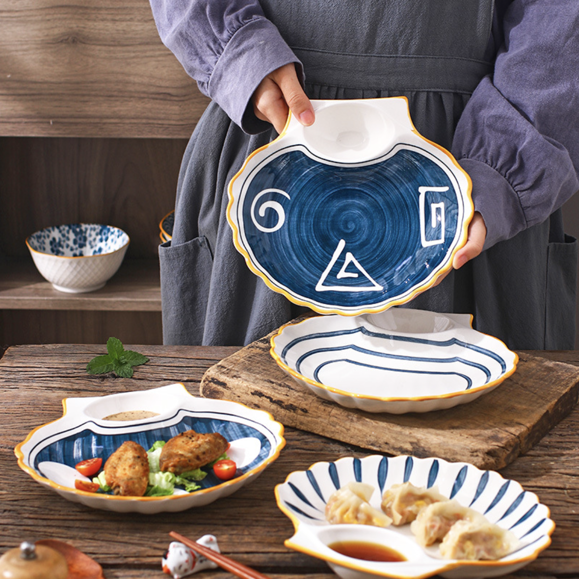 Nitori Shell Section Plate buy only at ₹570