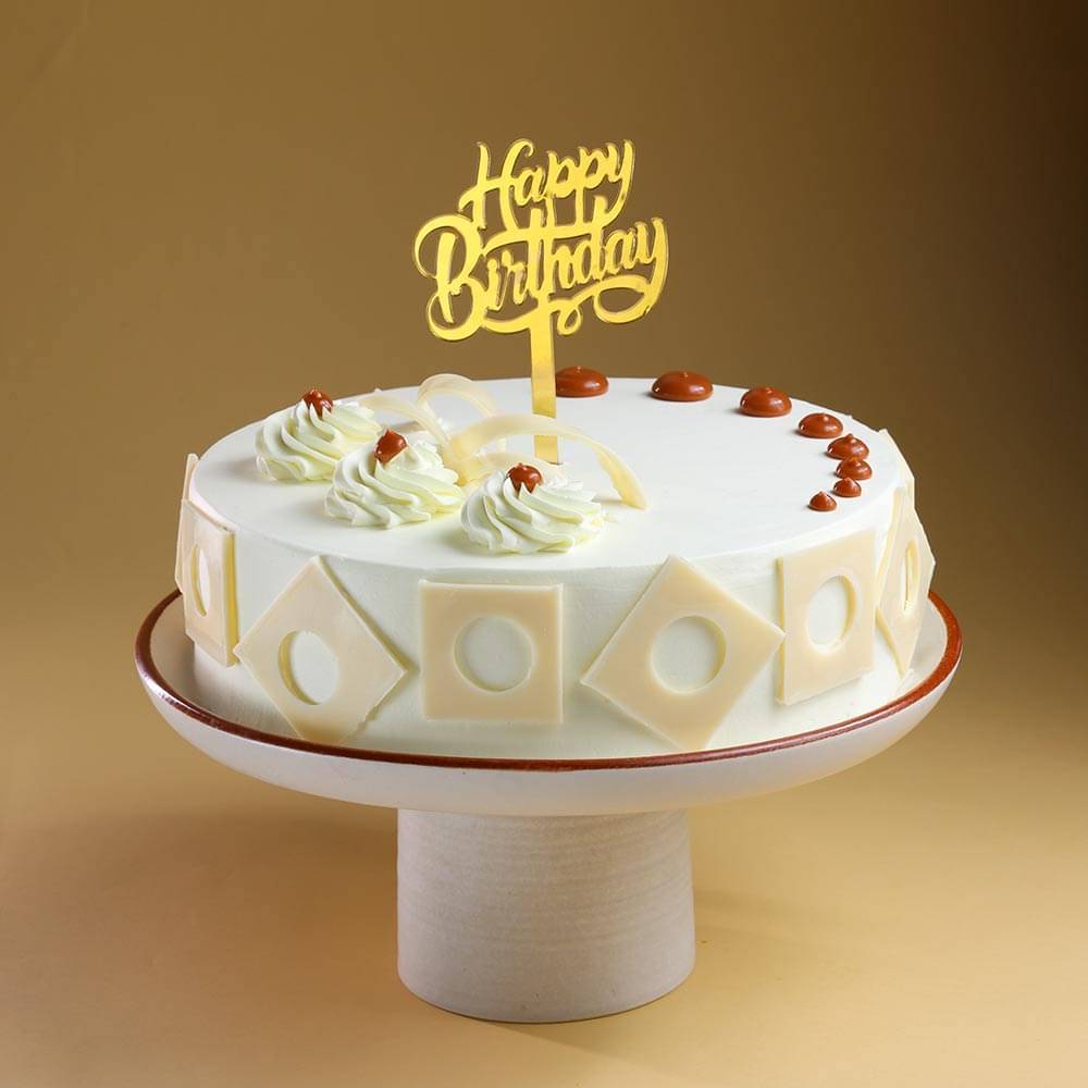 Delightful Butterscotch Birthday Cake