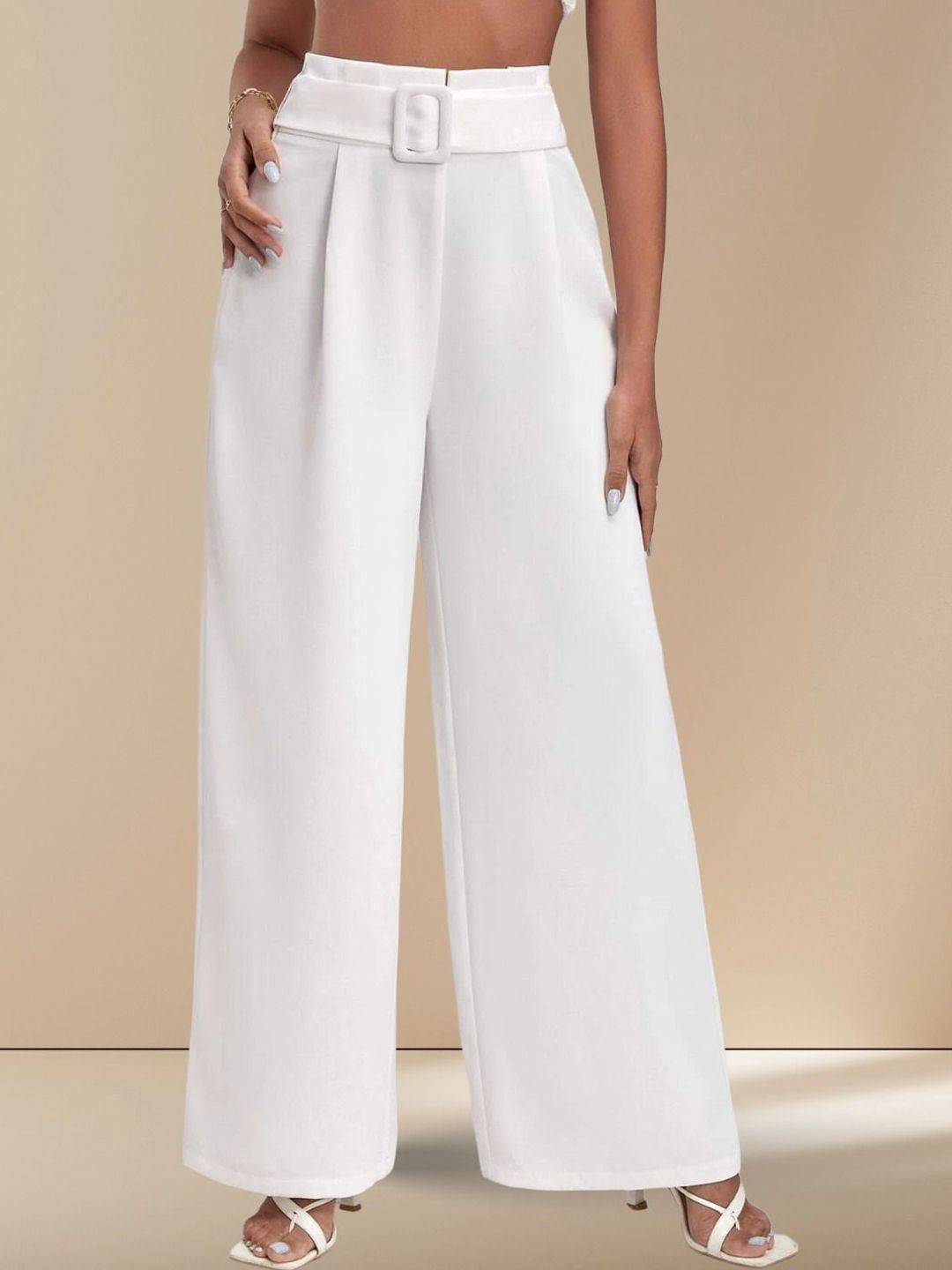 Kotty Women Straight Fit High-Rise Trousers