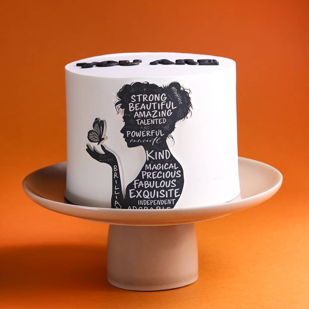 Ode in Words Mothers Day Cake