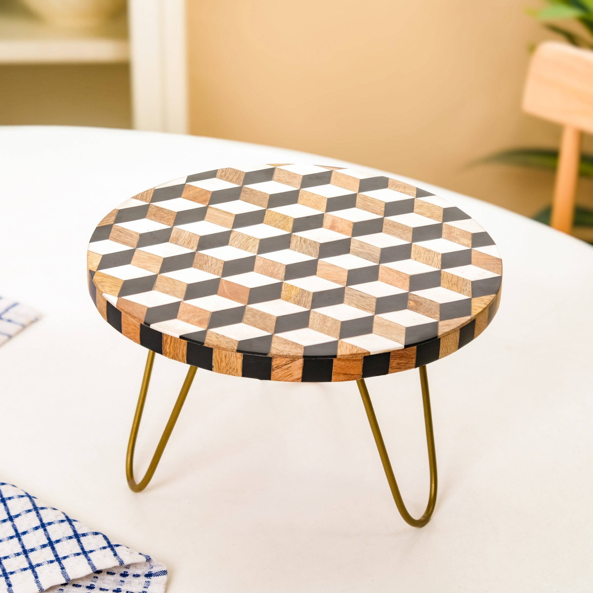 Fusion Mid Century Modern Riser Cake Stand