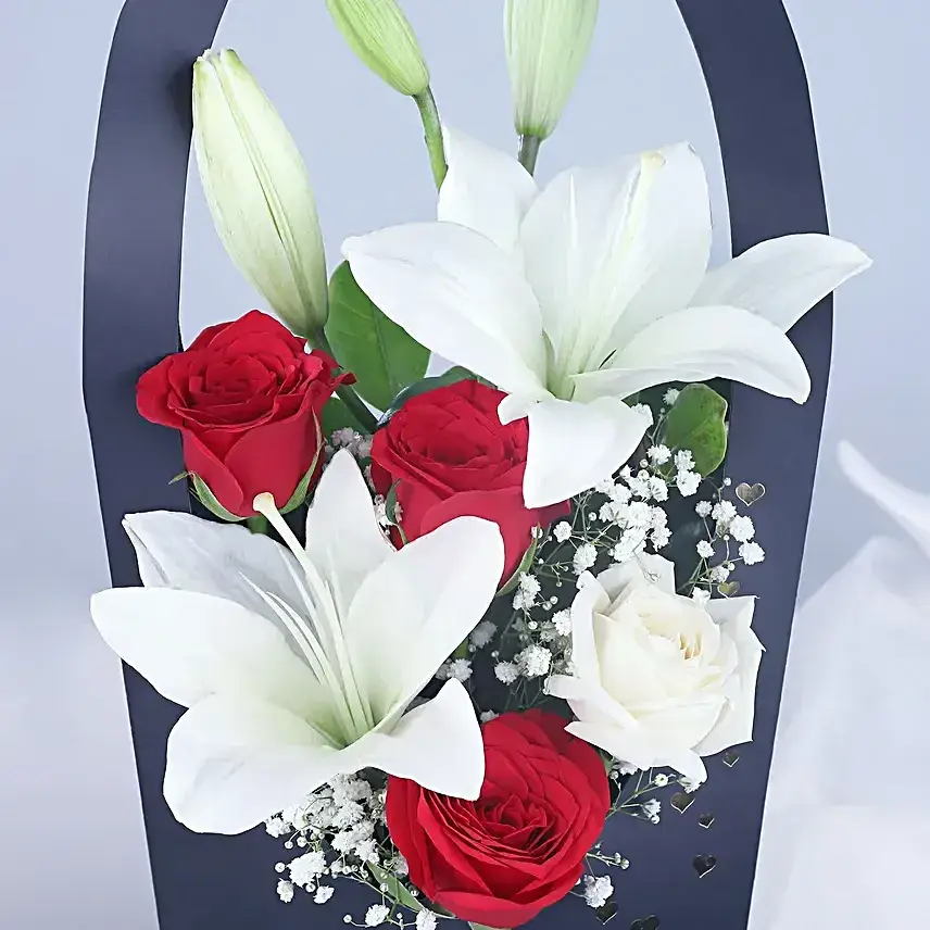 Opulent Elegance Bouquet & Truffle Cake Combo