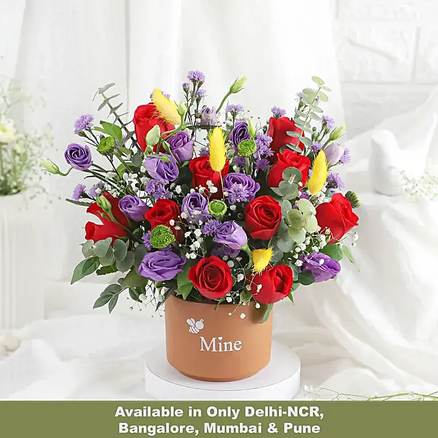 Passionate Red Rose Arrangement