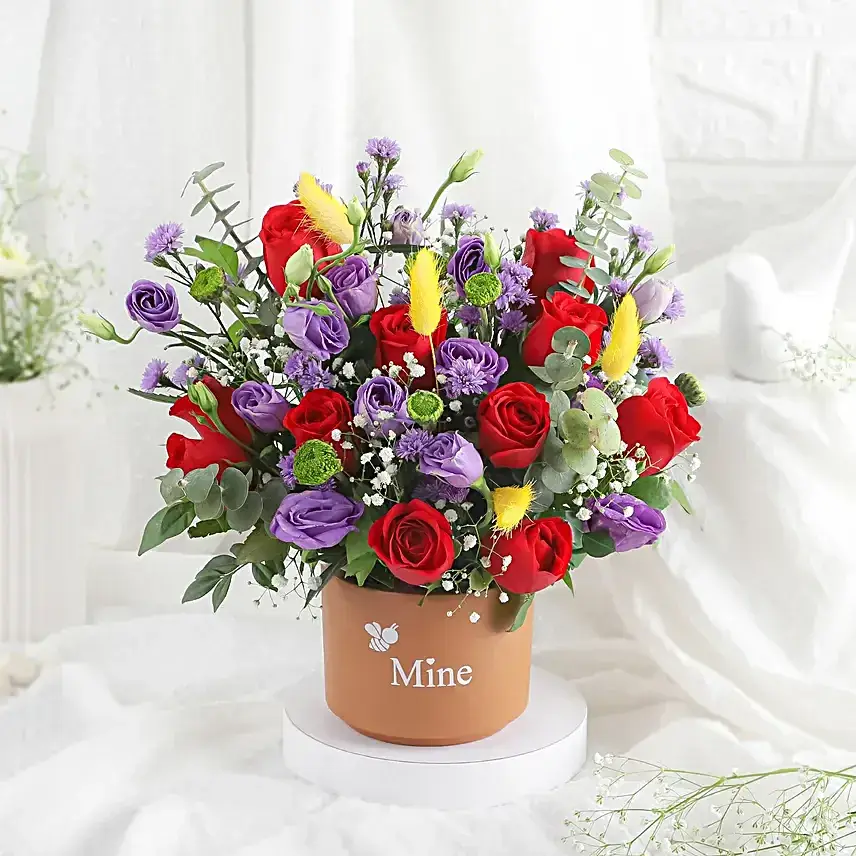 Passionate Red Rose Arrangement