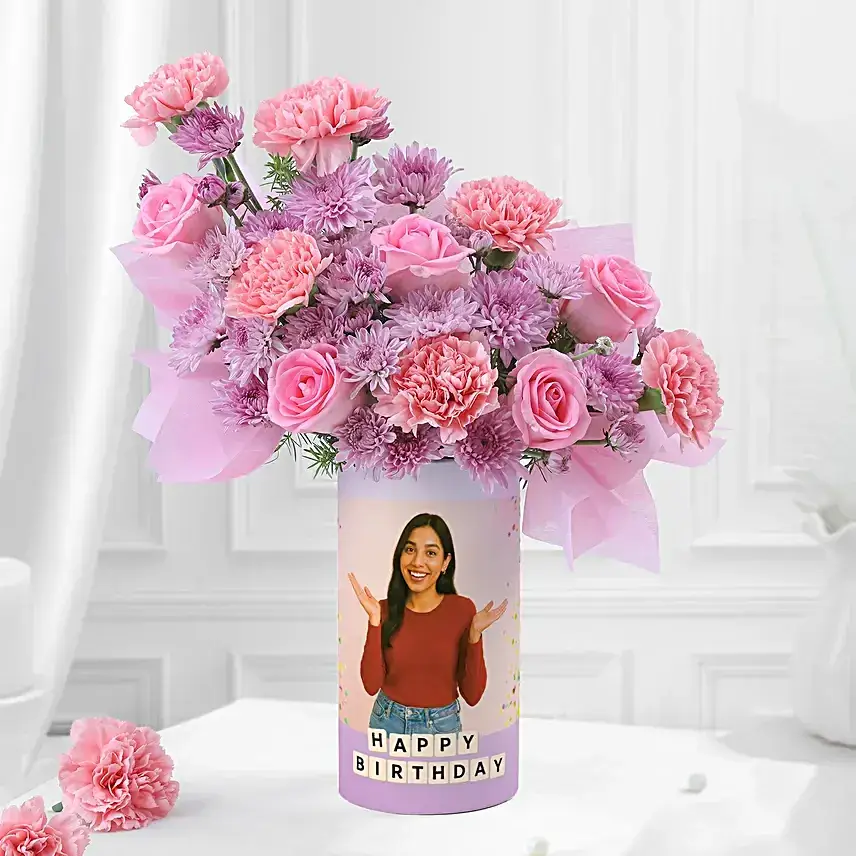 Pastel Floral Birthday Ensemble