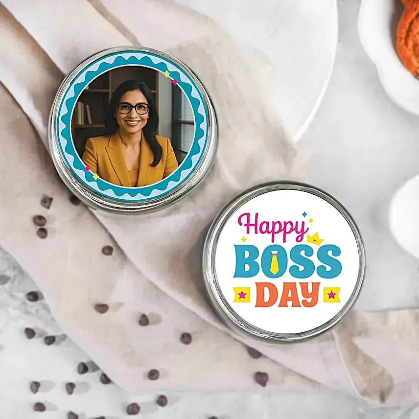 Personaliesd Chocolate Jars for Boss Day