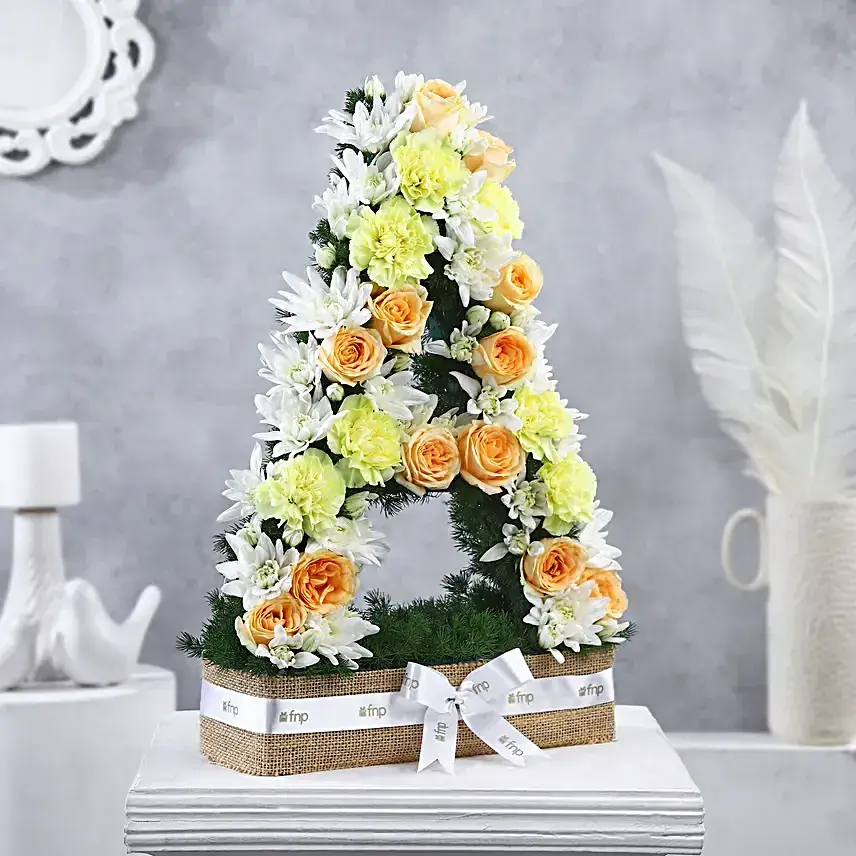 Personalised Alphabet Artistic Rosey Arrangement