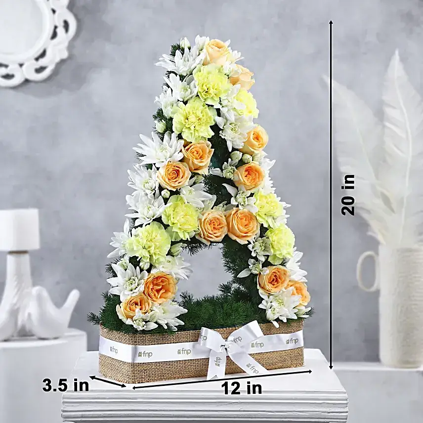 Personalised Alphabet Artistic Rosey Arrangement