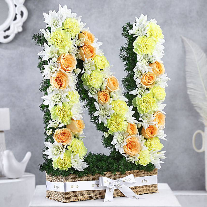 Personalised Alphabet Blooming Roses