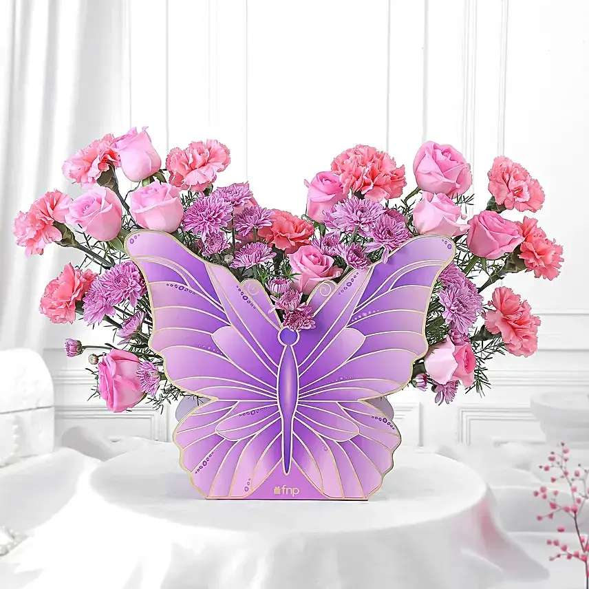 Personalised Frame & Rosey Wings of Mother's Love