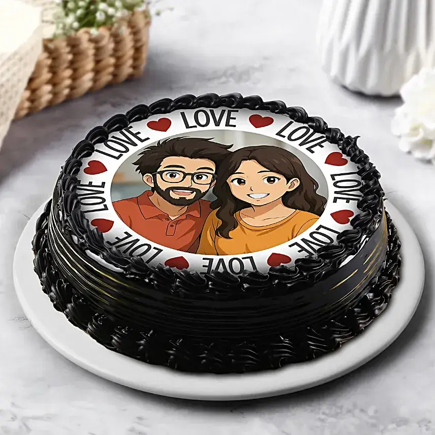 Personalised Ghibli Chocolate Cream Cake -  500g