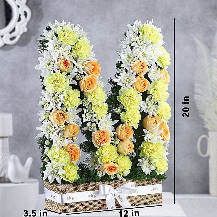 Personalised Alphabet Mesmerising Rosy Beauty
