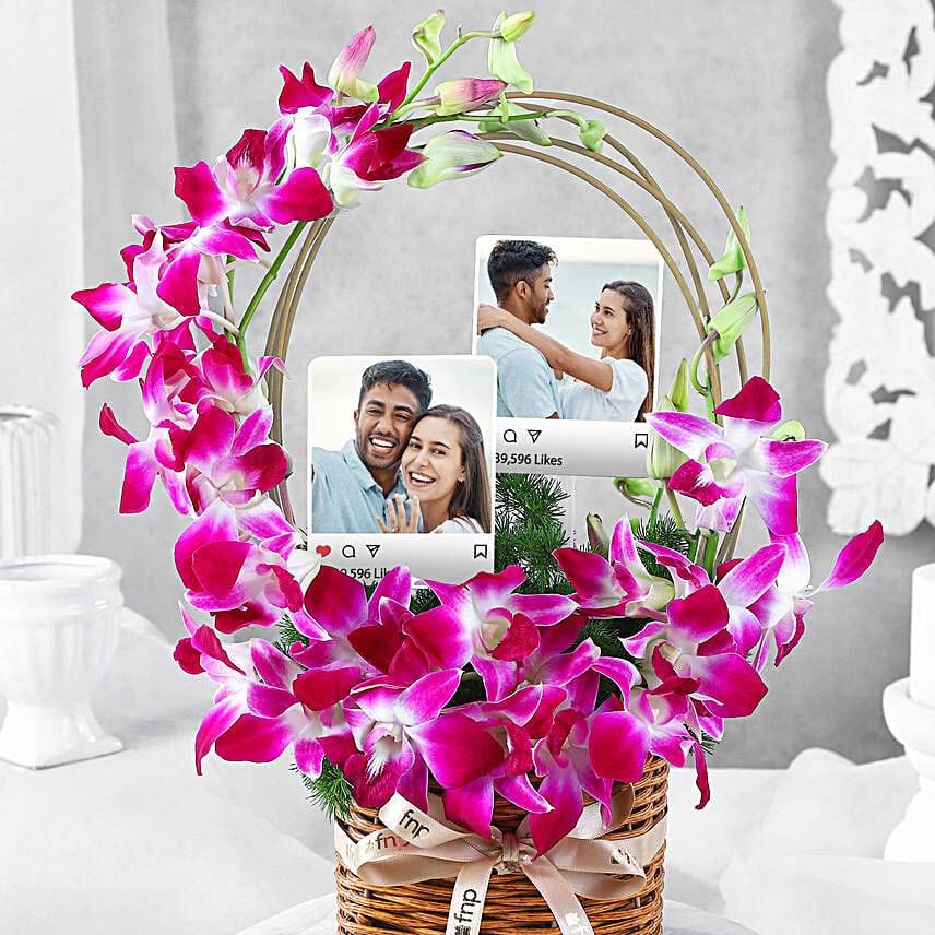 Personalised Fridge Magnet & Orchid Whispers