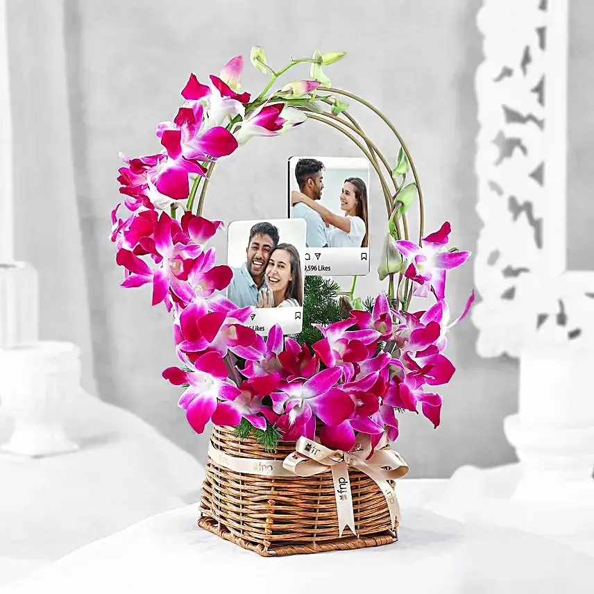 Personalised Fridge Magnet & Orchid Whispers