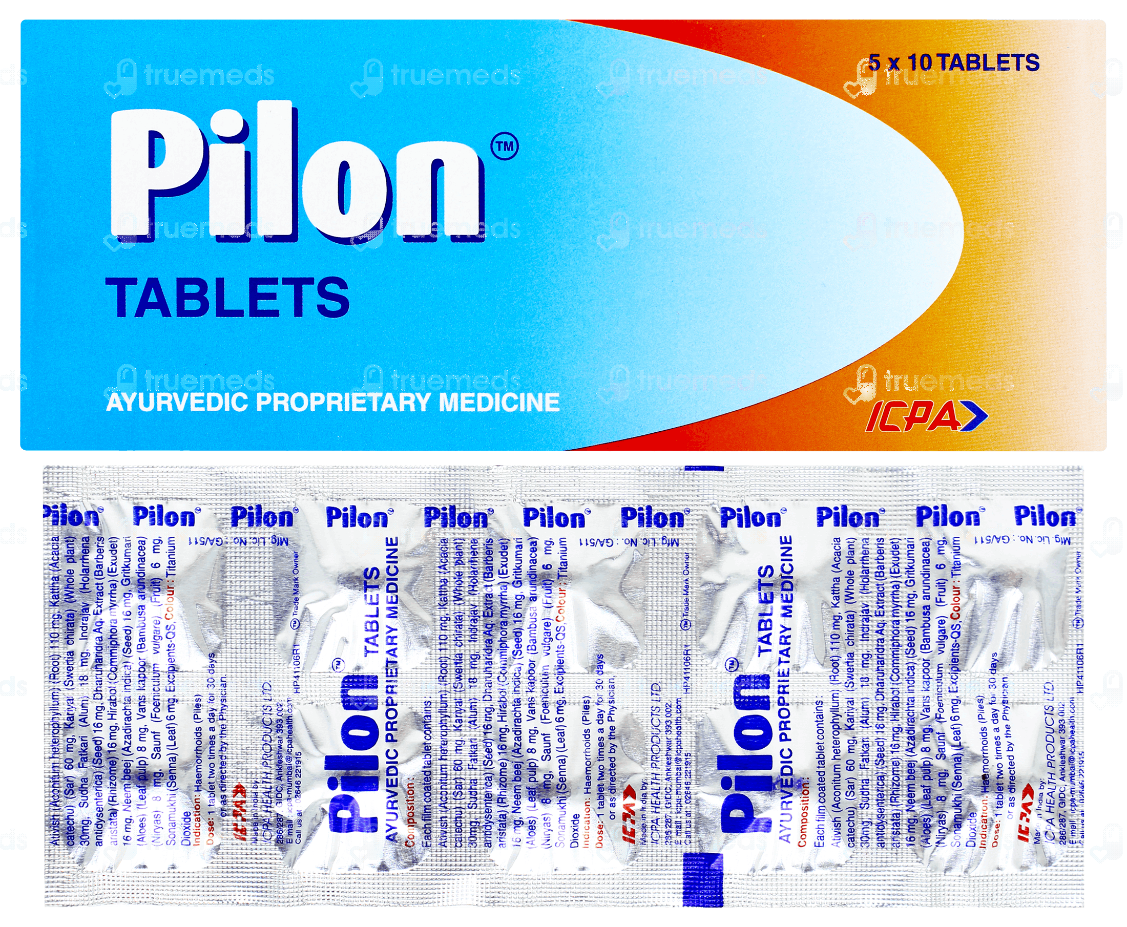 Buy Pilon Tablet 10 in Medicines | Best Health & Beauty on Plumint