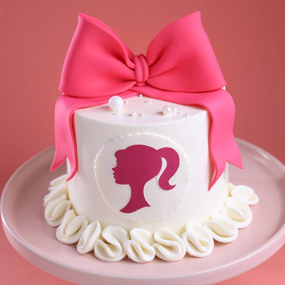 Pink Bow n Glamour Girl Cake