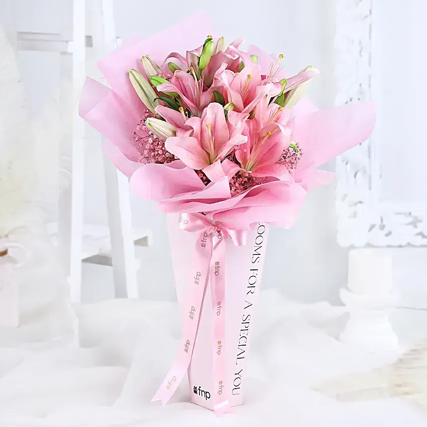 Pink Lily Blushing Beauty