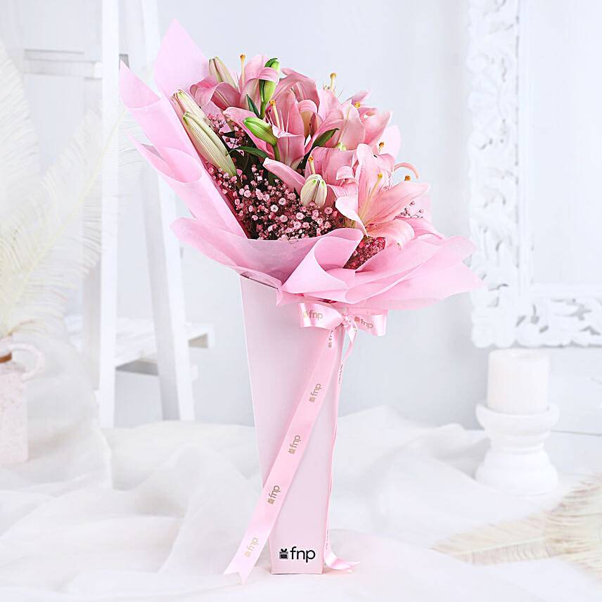 Pink Lily Blushing Beauty