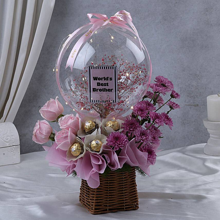 Pink Newborn Celebration Bloom Basket