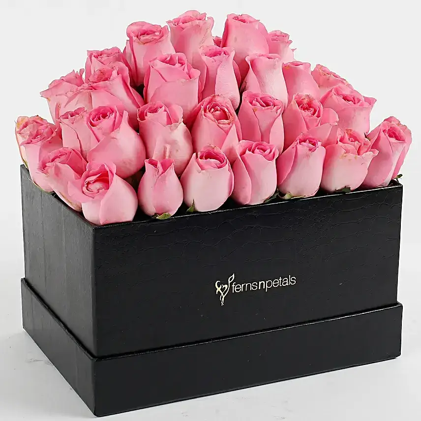40 Pink Roses In FNP Signature Box