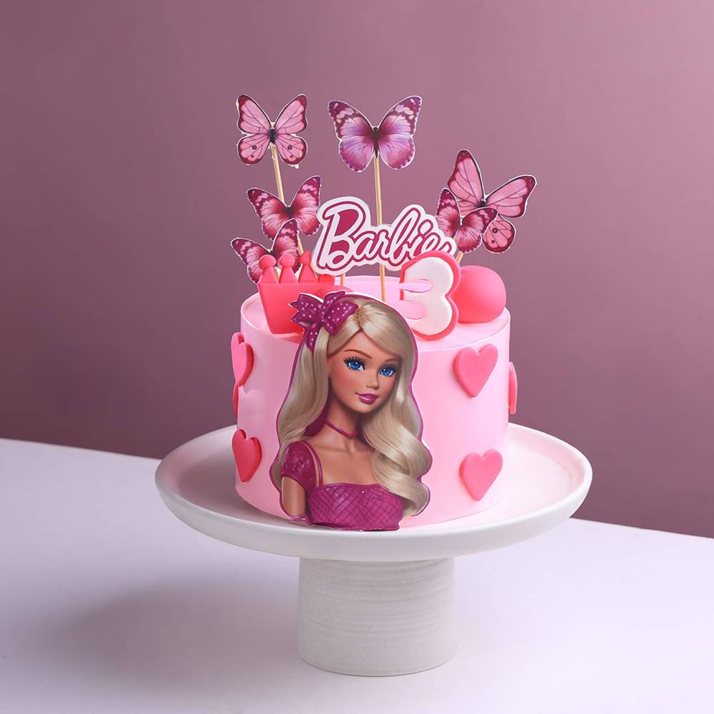Pink Wonder Barbie Theme Cake