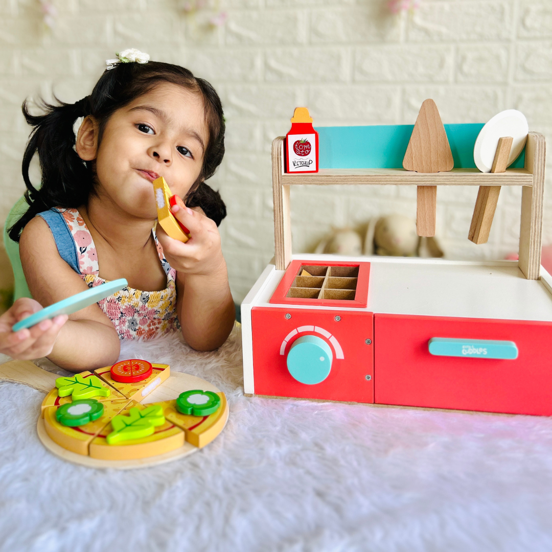 Cots and Cuddles Premium Quality Wooden Pizza Making Toy for Kids Buy @ ₹3299