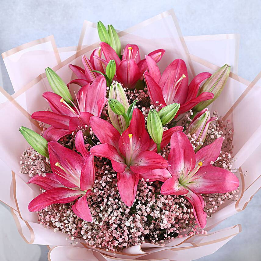 Pretty In Pink Elegant Floral Bouquet