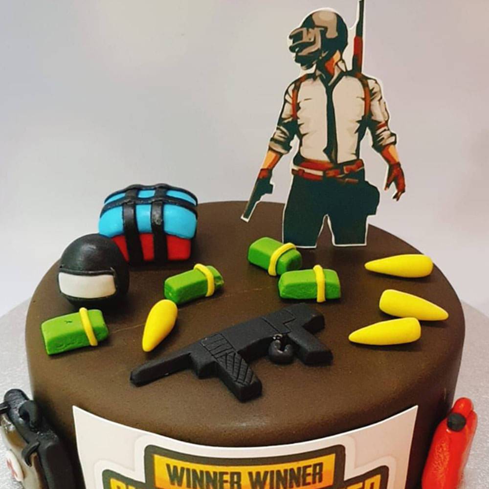PUBG Essentials Theme Cake