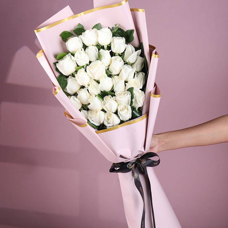 Pure Luxury Of White Roses