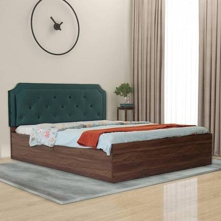 Citta Bed With Premium Leatherette Fabric And Box Storage Queen Bed