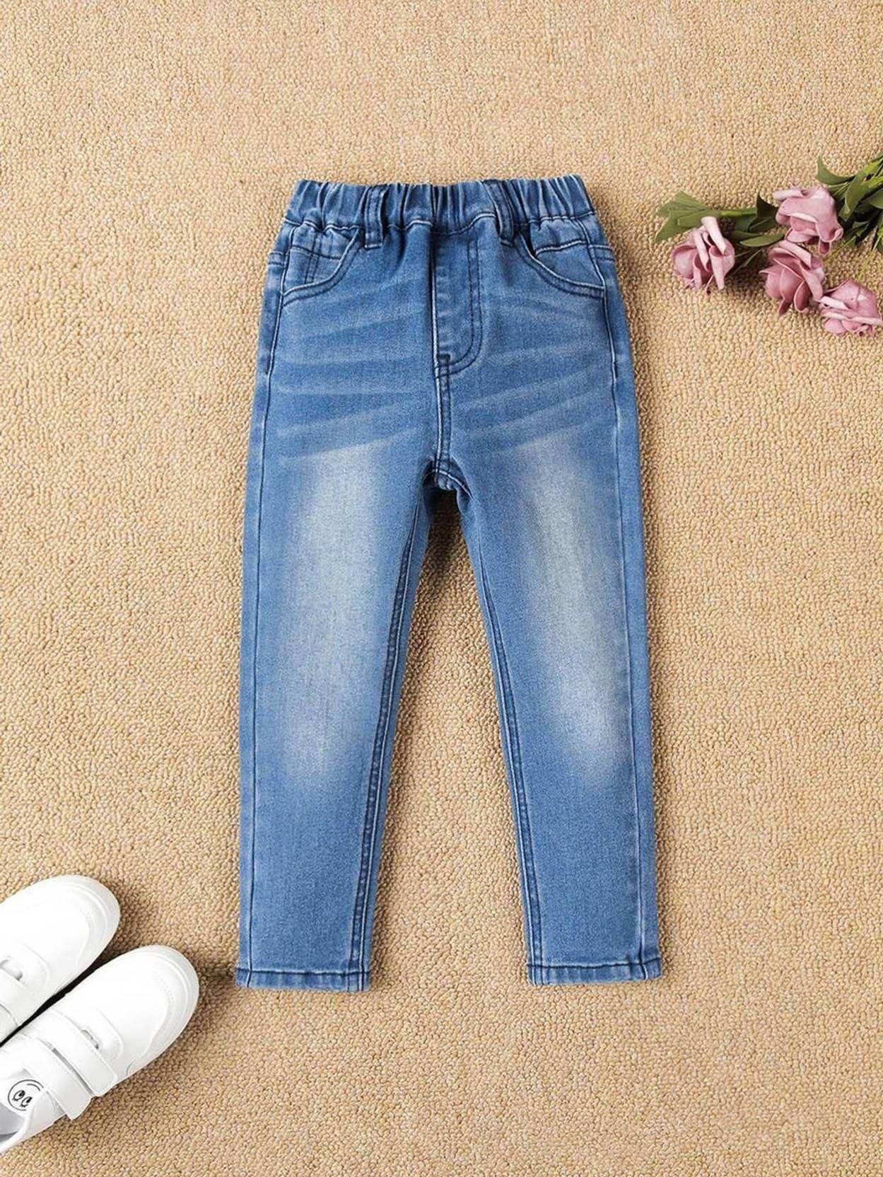 Kotty Girls Skinny Fit High-Rise Stretchable Cotton Jeans