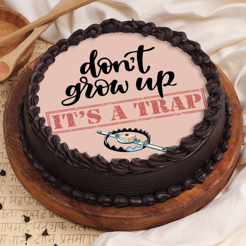 Quirky Its A Trap Truffle Cake