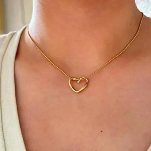 Gold Heart Pendant Necklace buy only at ₹99