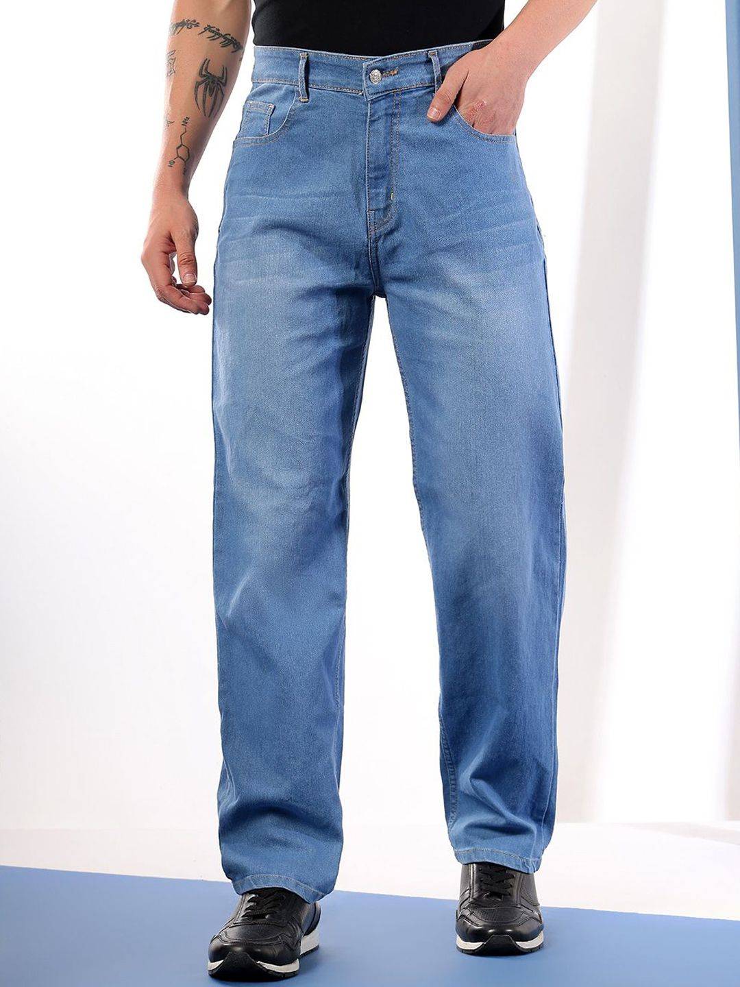 Kotty Men Comfort Regular Fit Mid-Rise Stretchable Jeans