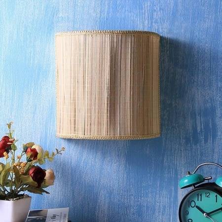 Jomar Beige Bamboo Wall Light