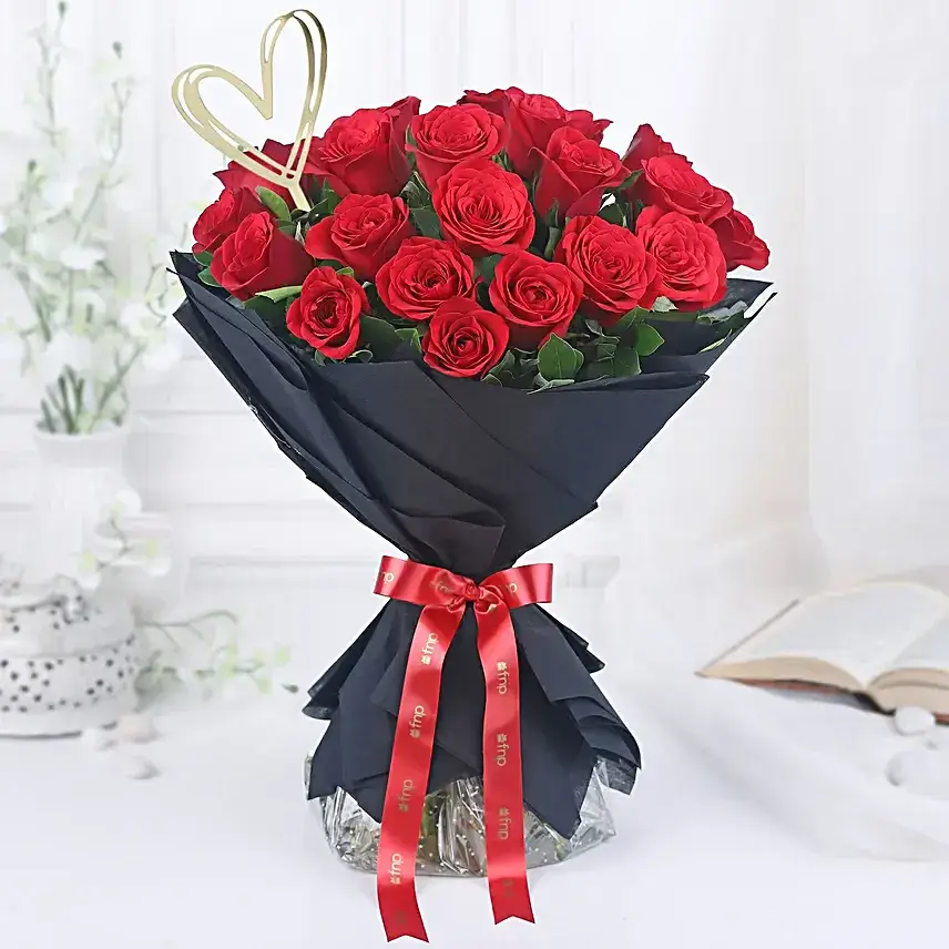 Radiant Love Standing Rose Bouquet