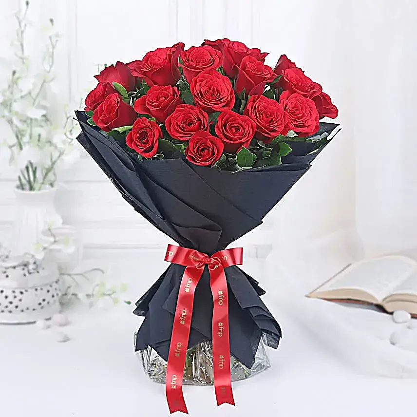 Radiant Love Standing Rose Bouquet