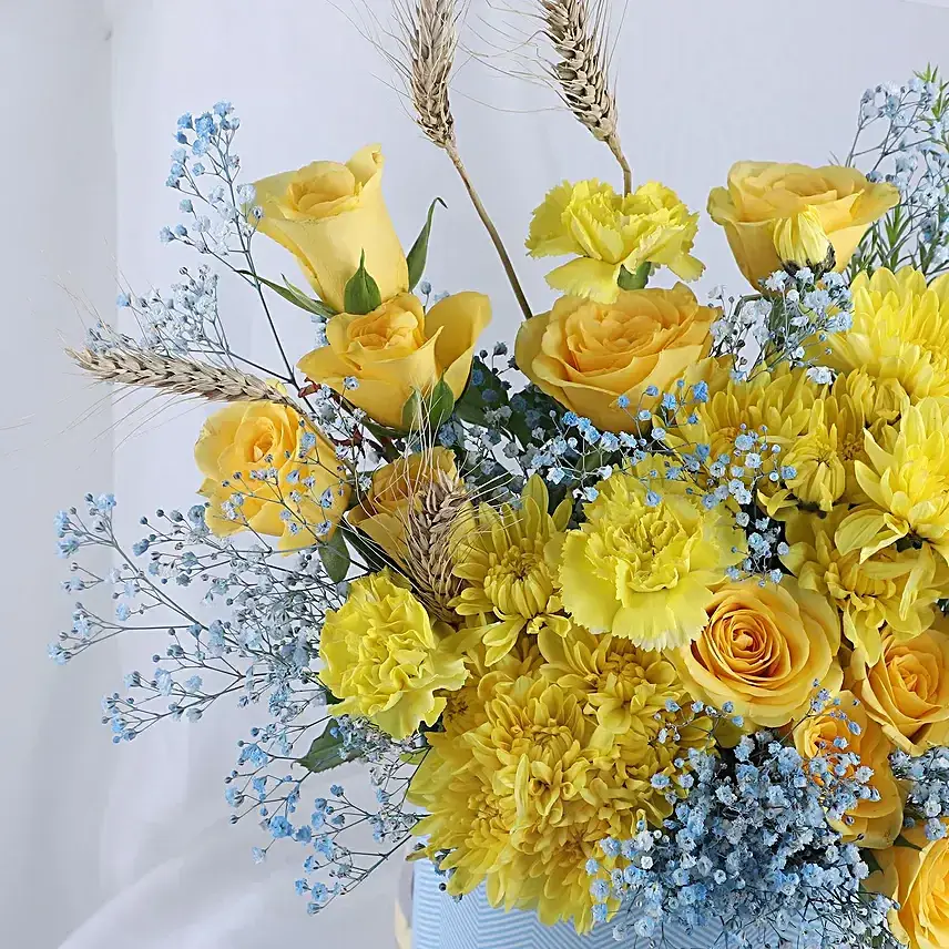 Radiant Yellow Rose Ensemble